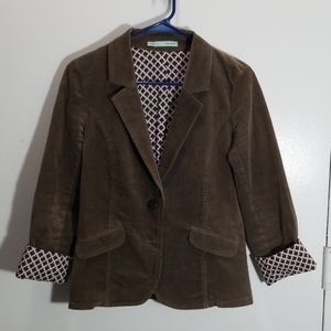 Women's Maurices Small Brown Corduroy Blazer